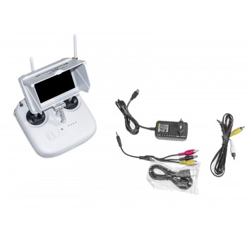 Monitor FPV 5" z Nagrywarką DVR 5,8GHz - Pasmo F (Biały)