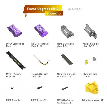 SpeedyBee Mario 5 DJI O4 PRO Upgrade Kit B