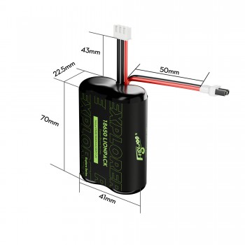 Flywoo Explorer Molicell P30B 18650 2S1P 3000mAh
