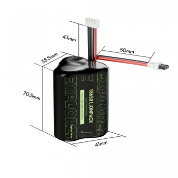 Akumulator LiIon Flywoo Explorer Molicell P30B 18650 3S1P 3000mAh XT30