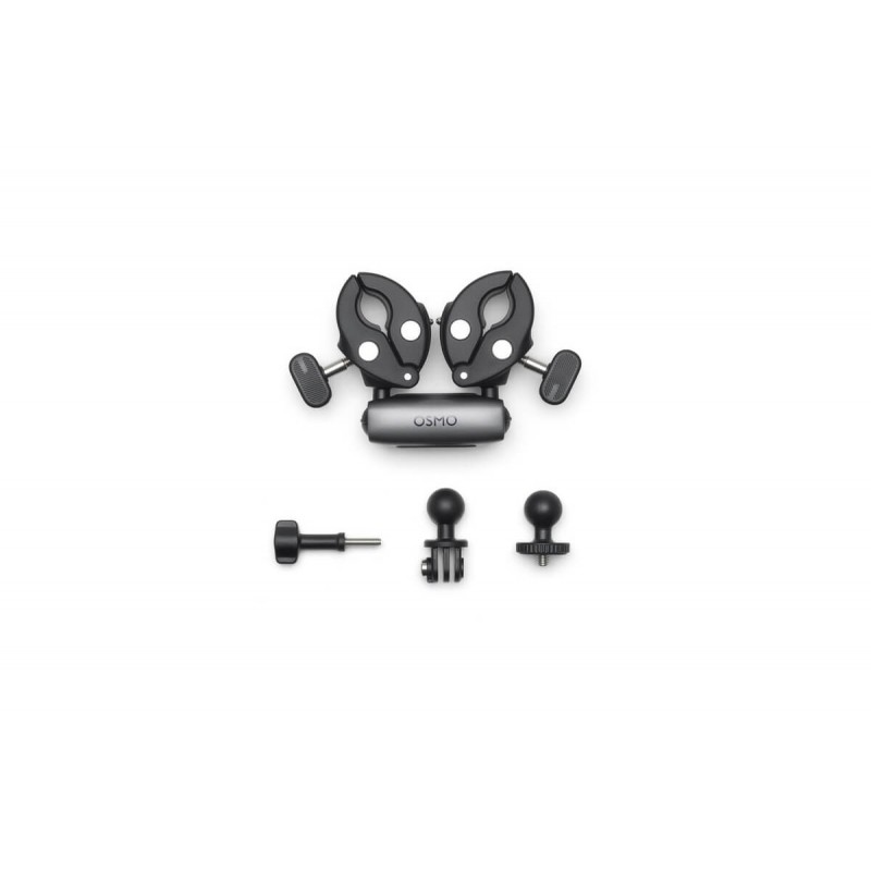 Podwójny wytrzymały zacisk motocyklowy DJI Osmo 360 Dual Heavy-Duty Clamp