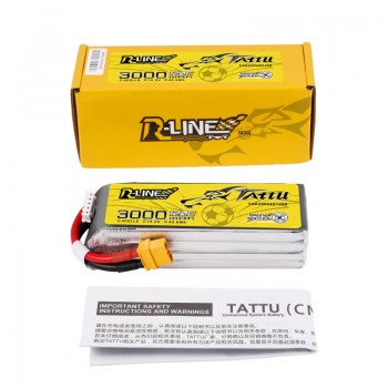 Akumulator LiPo Tattu 3000mAh 15.2V 120C 4S1P XT60