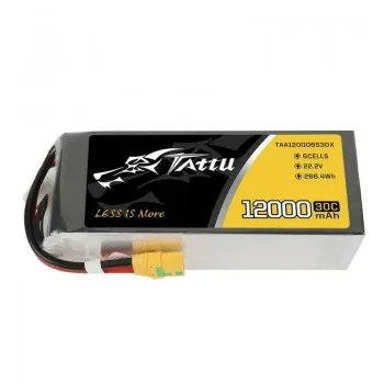 Tattu 12000mAh 22.2V 22.2V 30C 6S1P XT90 Battery