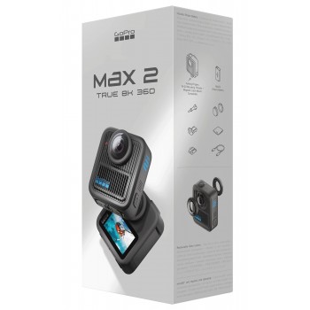 GoPro MAX 2 to kamera stworzona z myślą o najwyższej jakości obrazu i pełnej swobodzie twórczej.