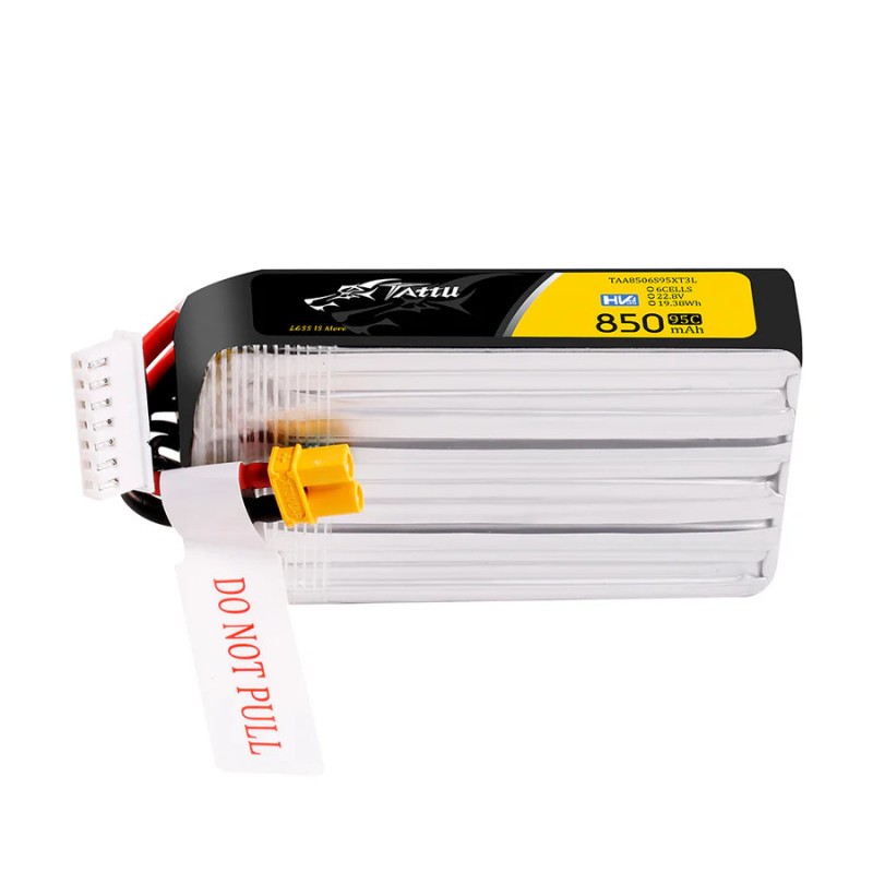 Tattu HV 850mAh 22.8V 95C 6S1P XT30 Long