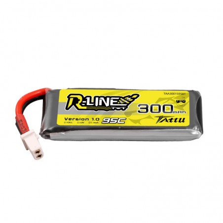 Akumulator Tattu R-Line LiPo 300mAh 3.8V 95C 1S1P HV BT2.0
