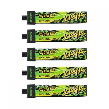 Zestaw akumulatorów LiHV BETAFPV LAVA II 1S 280mAh 95C (5szt)