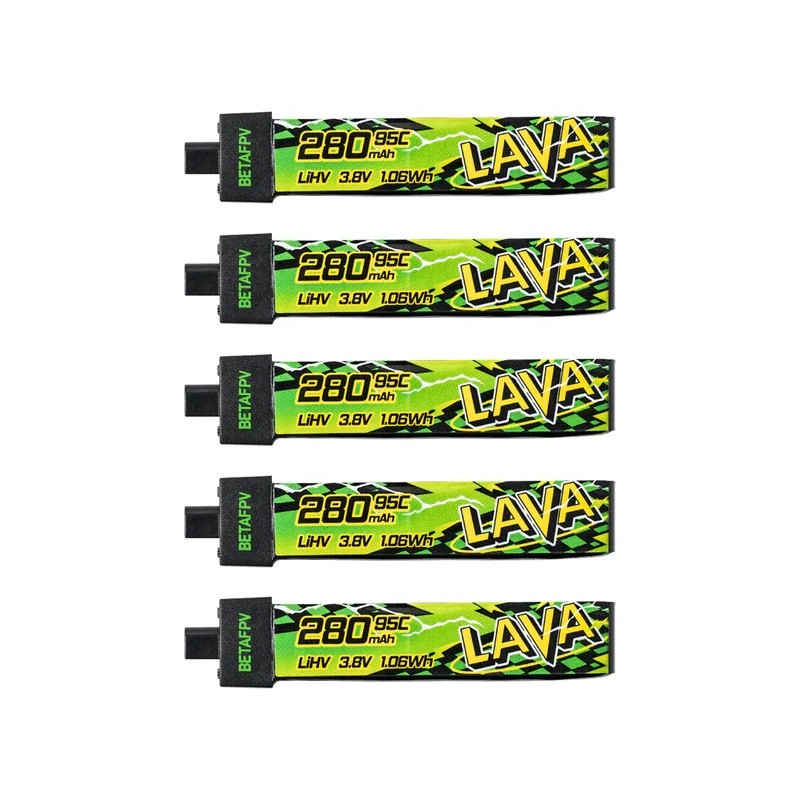 Battery BETAFPV LAVA II LiHv 1S 280mAh 95C (5PCS)