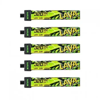 Zestaw akumulatorów LiHV BETAFPV LAVA II 1S 320mAh 95C (5szt)