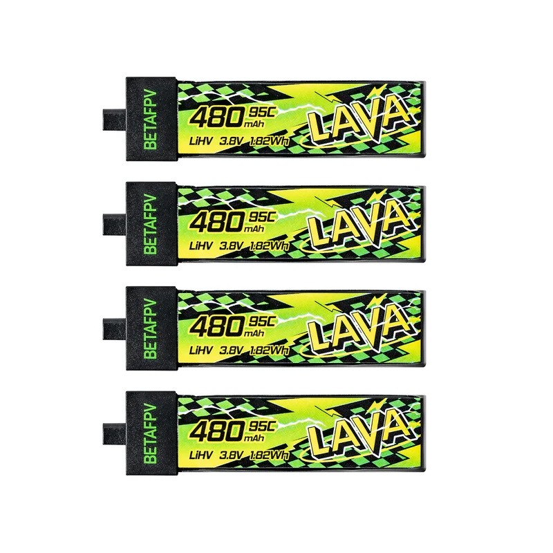 Battery BETAFPV LAVA II LiHv 1S 480mAh 95C (4PCS)