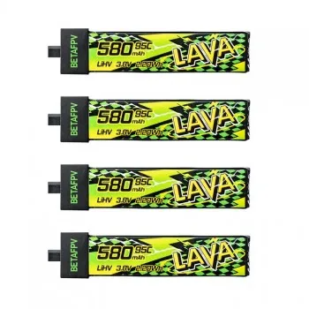 Zestaw akumulatorów LiHV BETAFPV LAVA II 1S 580mAh 95C (4szt)