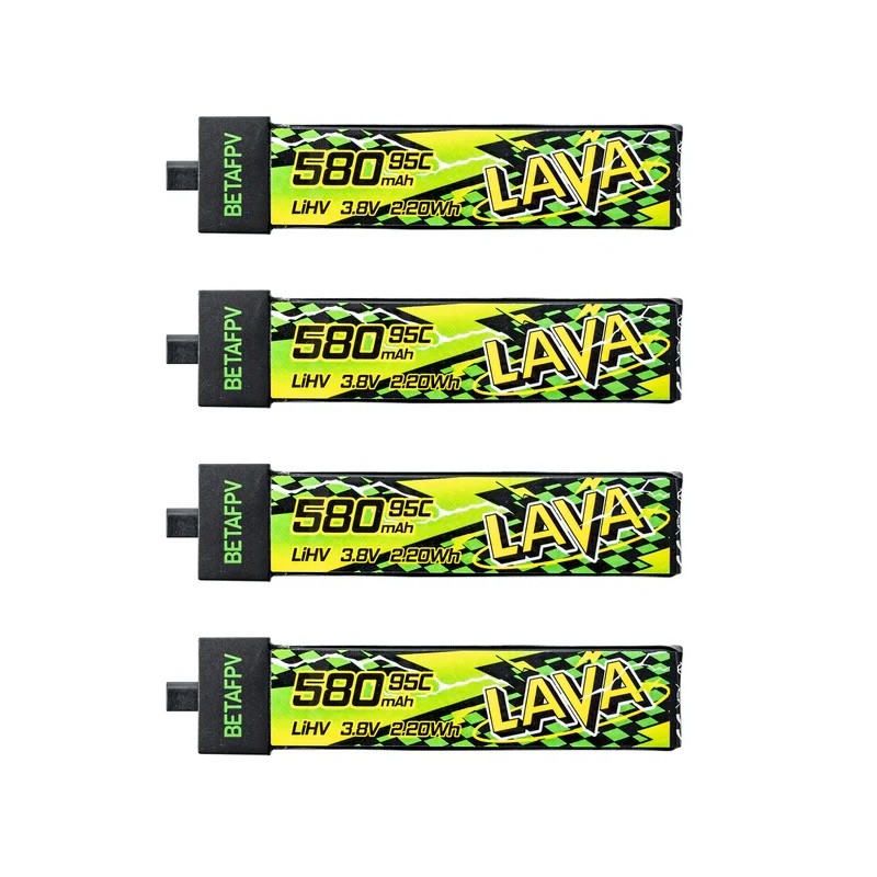 Zestaw akumulatorów LiHV BETAFPV LAVA II 1S 580mAh 95C (4szt)