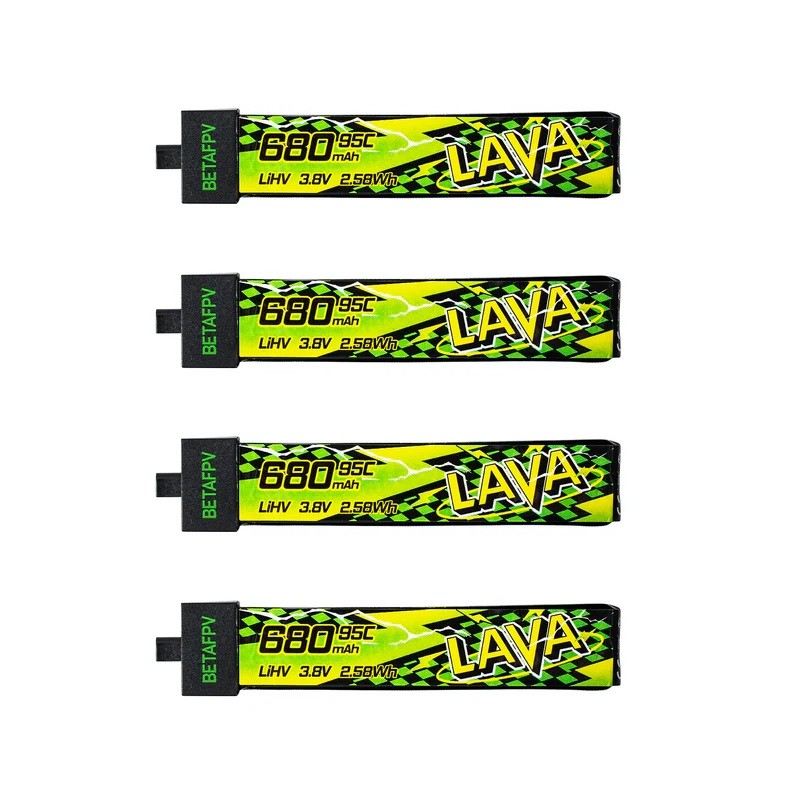 Zestaw akumulatorów LiHV BETAFPV LAVA II 1S 680mAh 95C (4szt)