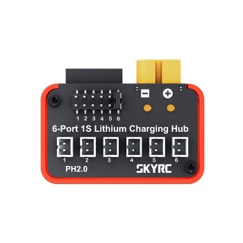 SkyRC OSH 6-Port 1S Lithium Battery Charging Hub