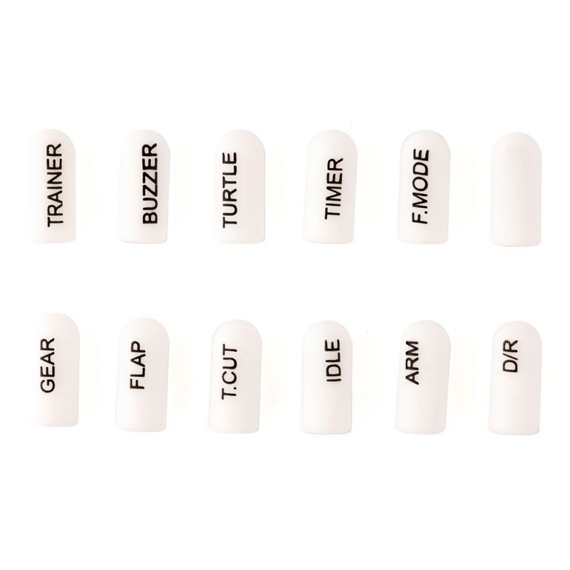 RadioMaster Labeled Silicon Switch Cover Set (12pcs)