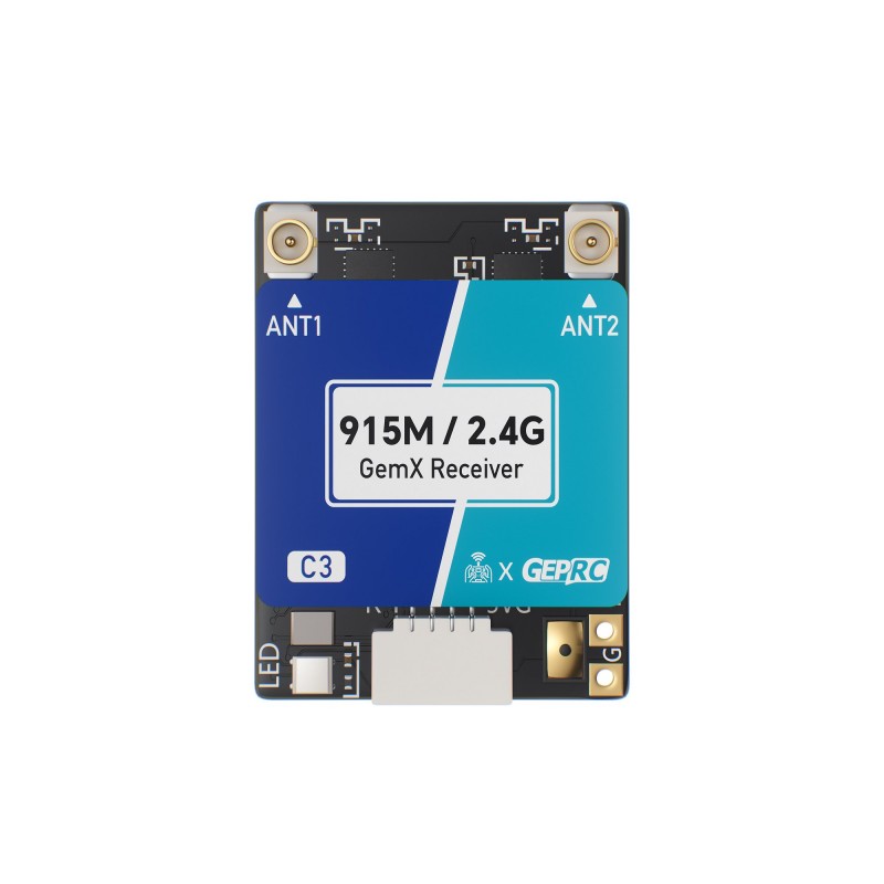 Odbiornik GEPRC ELRS 915M/2.4G C3 Gemini Xrossband Receiver