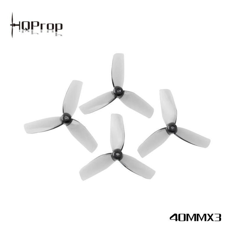 Propeller HQProp Micro Whoop 40MMX3 3-blade 1.5mm Grey (2CCW+2CW)
