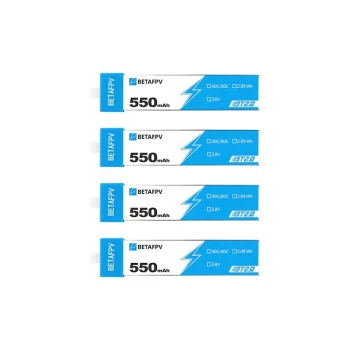 BETAFPV BT2.0 550mAh 1S Battery (4 pcs)