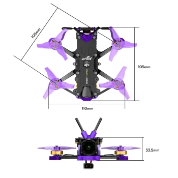 Drone Flywoo Firefly 20PRO 4S O4 Pro ELRS 2.4G