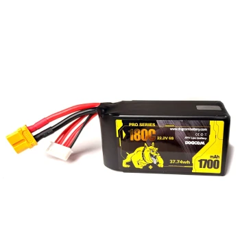 DOGCOM 1700mAh 6S 180C Pro Series Lipo Battery