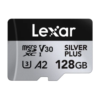 Zestaw 2 kart pamięci Lexar High-Performance Silver Plus microSDXC 2x128GB + adapter