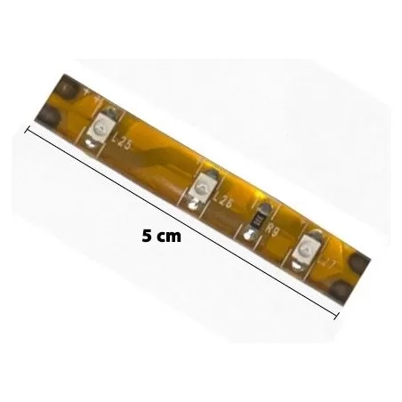 Taśma LED Zewnętrzna kolor czerwony 5cm 3 LED - 1