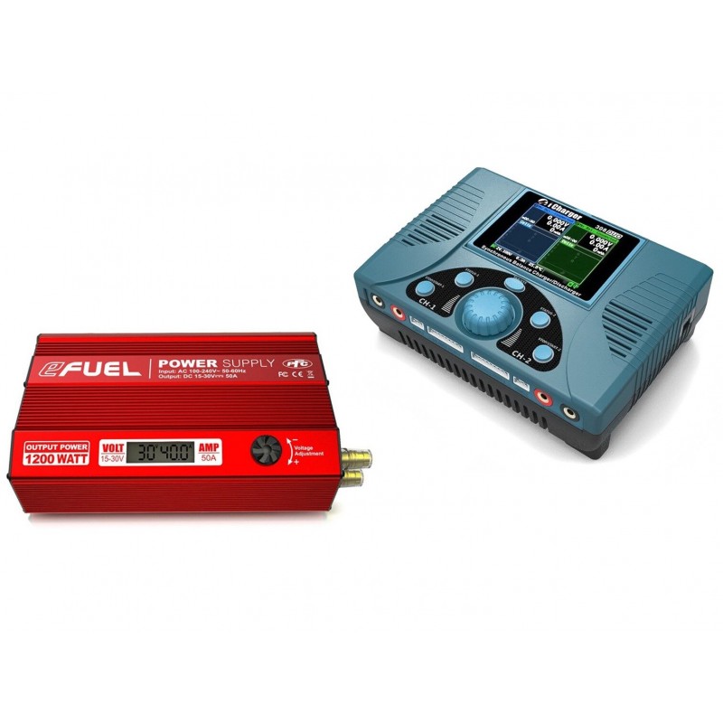 Ładowarka iCharger 308duo z zasilaczem regulowanym eFuel 1200W