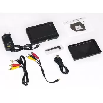 Monitor FPV 5" z Nagrywarką PVR 5,8GHz - Pasmo F (Biały)