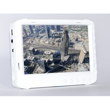 Monitor FPV 5" z Nagrywarką DVR 5,8GHz - Pasmo F (Biały)
