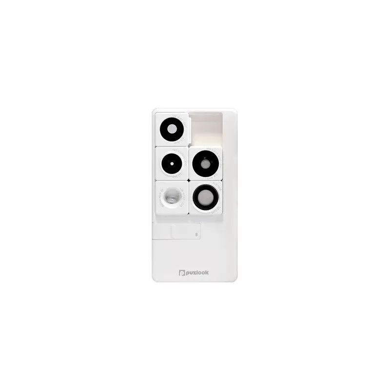 PUZLOOK BASIC Obudowa z optycznym obiektywem dla iPhone 5 Biała