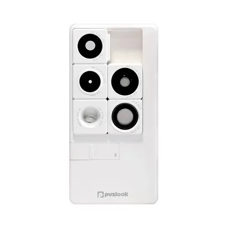 PUZLOOK BASIC Obudowa z optycznym obiektywem dla iPhone 5 Biała