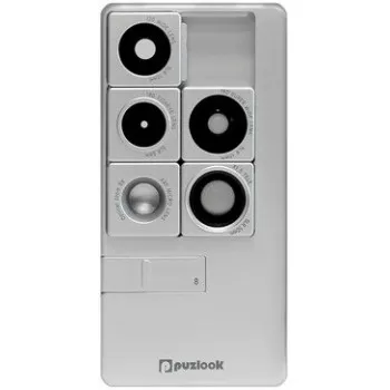 PUZLOOK BASIC Obudowa z optycznym obiektywem dla iPhone 5 Srebrna