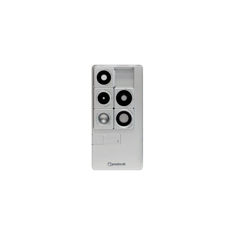PUZLOOK BASIC Obudowa z optycznym obiektywem dla iPhone 5 Srebrna