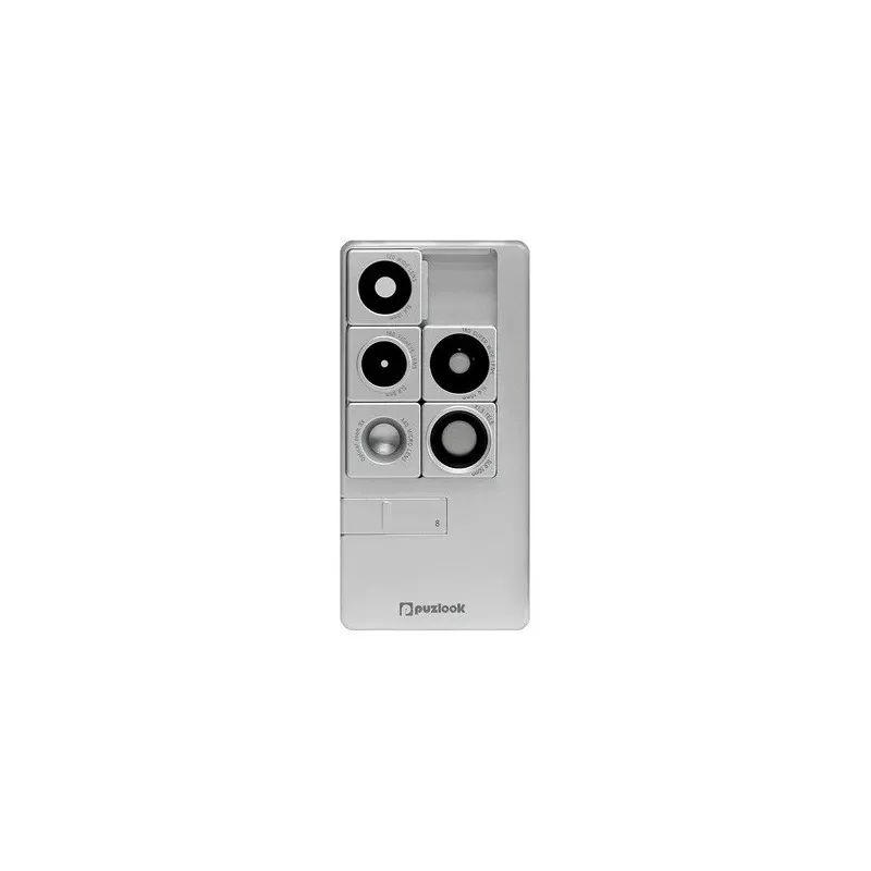 PUZLOOK BASIC Obudowa z optycznym obiektywem dla iPhone 5 Srebrna