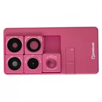 PUZLOOK BASIC Obudowa z optycznym obiektywem dla iPhone 5 Srebrna
