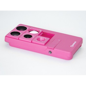 PUZLOOK BASIC Obudowa z optycznym obiektywem dla iPhone 5 Srebrna